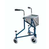 Rollator 3 roues avec freins � l\'appui Delta