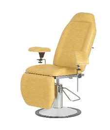 Fauteuil de pr�l�vement CARINA 512 (Hydraul. socle rond chrom�)