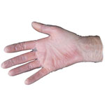 Gants médicaux vinyl légèrement poudrés (boîte de 100)