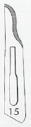 Bistouris st��riles avec Lames de bistouris st��riles n��15<br><strong><div class="pageHeading">3.95�</div></strong>
