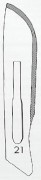Bistouris st��riles avec Lames de bistouris st��riles n��21<br><strong><div class="pageHeading">3.95�</div></strong>