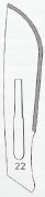 Bistouris st��riles avec Lames de bistouris st��riles n��22<br><strong><div class="pageHeading">3.95�</div></strong>