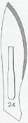 Bistouris st��riles avec Lames de bistouris st��riles n��24<br><strong><div class="pageHeading">3.95�</div></strong>