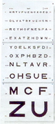 Echelle optom�trique murale Monoyer