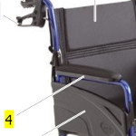 Accoudoir pour fauteuil de transfert Alu Lite