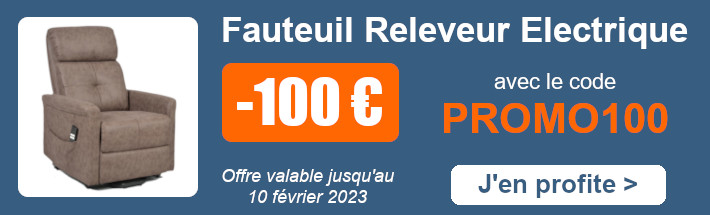 Remise de 100 euros avec le code PROMO100 jusqu'au 10 fevrier 2023