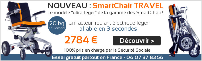Fauteuil roulant electrique pliable Smartchair Travel