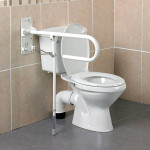 Accoudoir de WC relevable Optima L avec pied - Sofamed