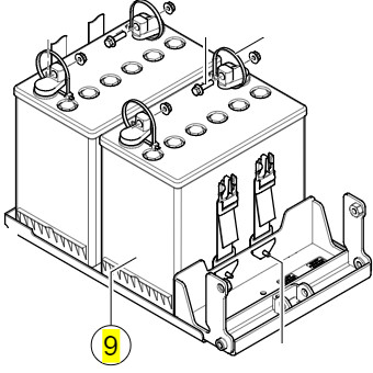 Long LG50-12N. Batterie de fauteuil roulant Long 50Ah 12V