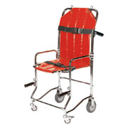 Chaise portoir pliable, 4 roues, 4 poignes, 2 sangles