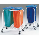 Chariot à linge avec couvercle