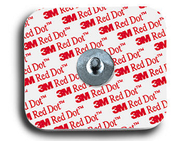 Electrodes 3M 2560 Red Dot à pression - test d'effort Gel solide