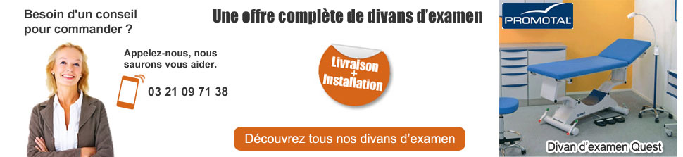 Vente de divans d'examen