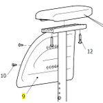 Protge-vtements d'accoudoir pour fauteuil roulant Action 3NG et 4NG