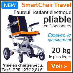 Fauteuil roulant électrique pliable Smartchair Travel