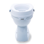 Cadres de Sécurité pour Toilettes pour Personnes Âgées Rehausseur Toilette  Adulte Hauteur 63,5 - 76 cm Largeur 57 - 62 cm Clip Rrotatif à 360° -  Costway