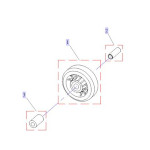 Roue anti-bascule fauteuil roulant Storm