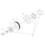 Pices dtaches pour roue arrire fauteuil roulant Storm 3