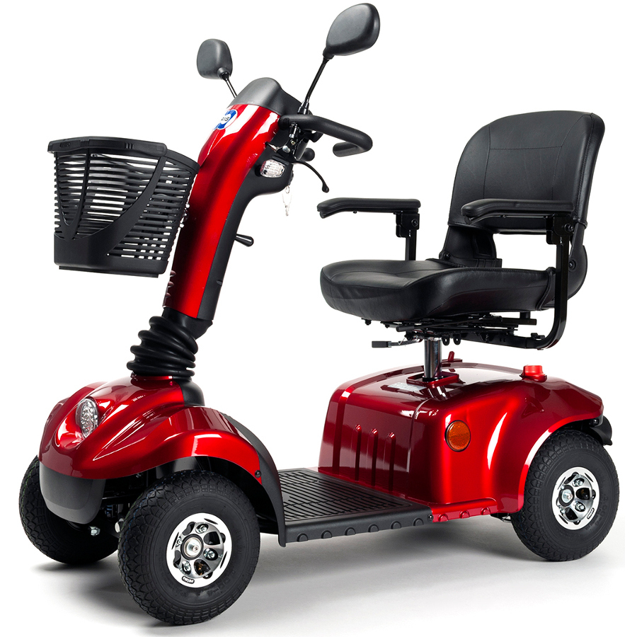 Scooter électrique 4 roues Invacare Leo Ruby rouge