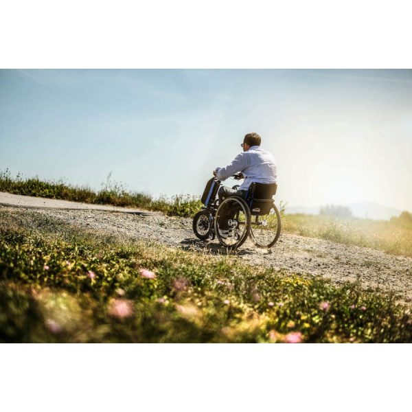 5ème roue électrique Empulse F55 roue 14 pour fauteuil roulant manuel – Image 4