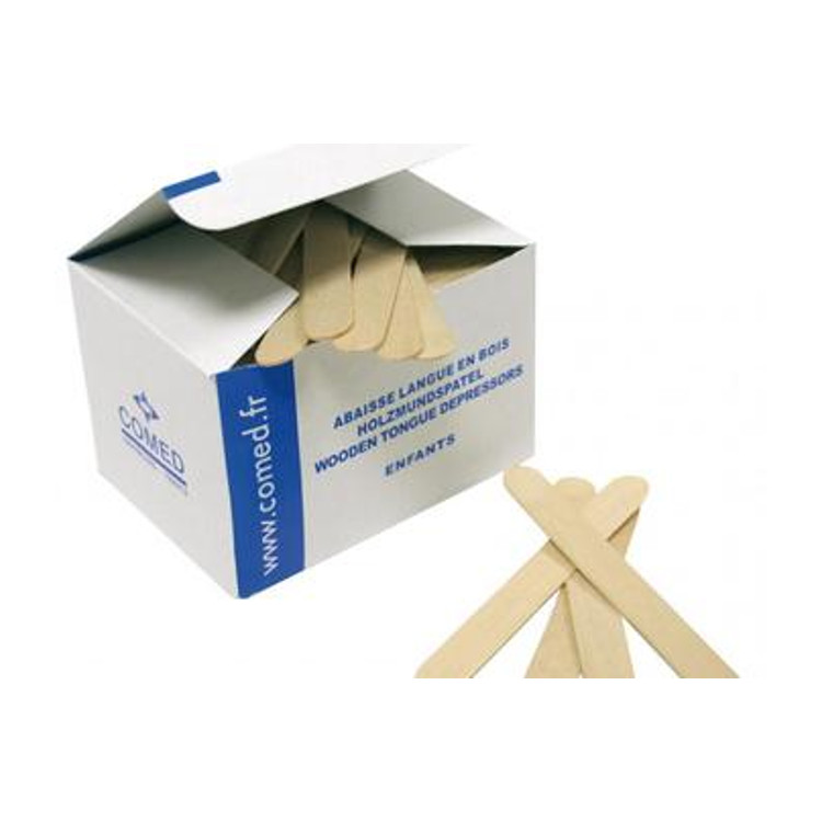 Abaisse langue en bois pour enfant - boîte de 250