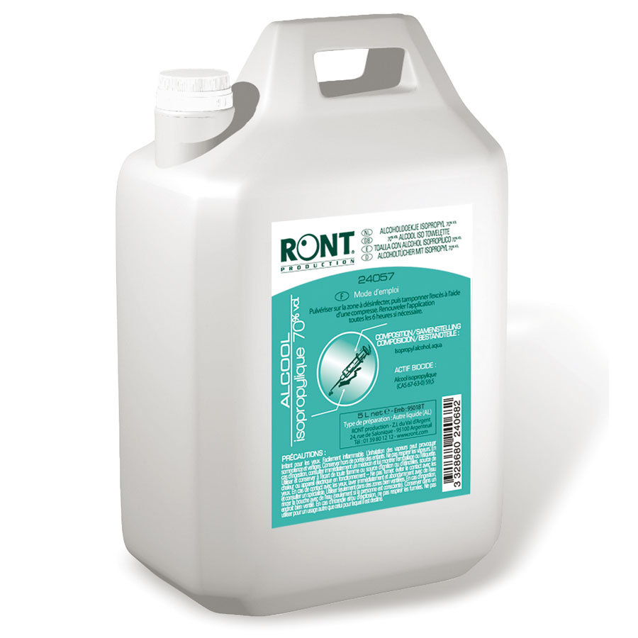 Alcool isopropylique 70% - Bidon 5L