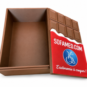 Boite à chocolats personnalisable imprimée en 3D