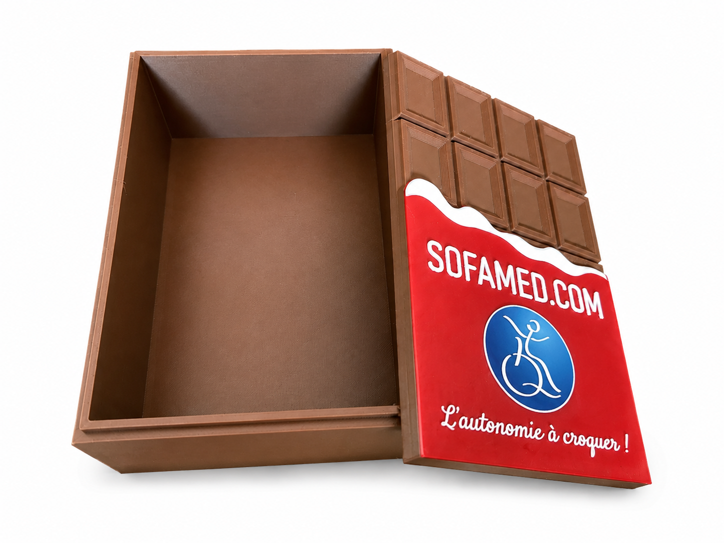 Boite à chocolats personnalisable imprimée en 3D