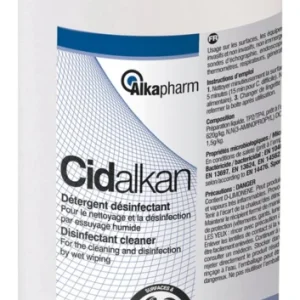 Lingettes désinfectantes CIDALKAN - 1 boite de 120