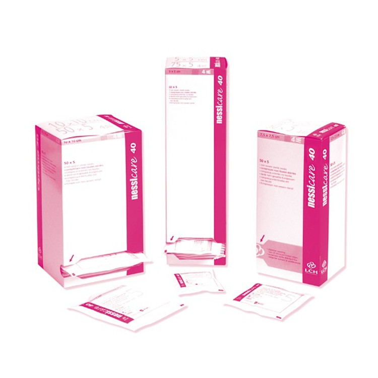 Compresses en non tissé stériles 40g 10x10 cm