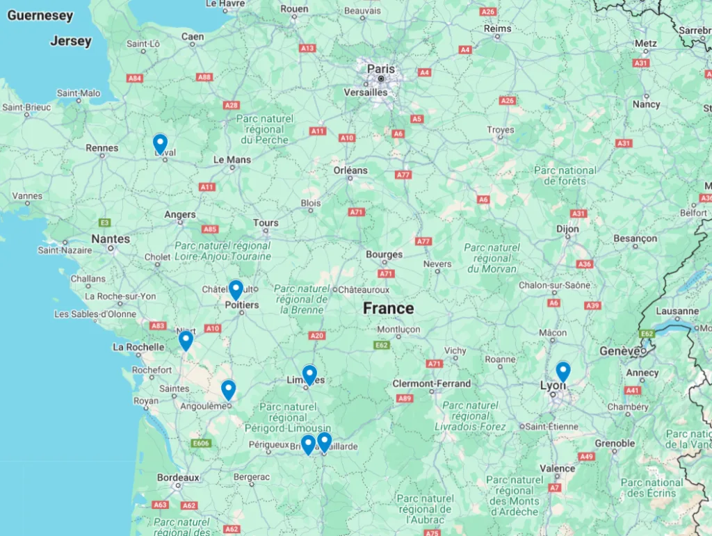 reprise de paramat par Pharm’Assistance
Carte Point GPS DEPOT/COMMERCE PHARM'ASSISTANCE