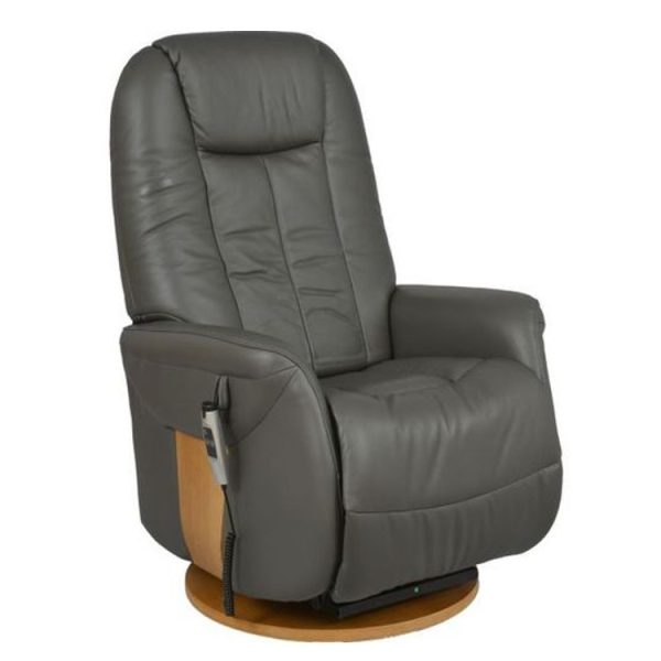 Fauteuil releveur électrique Toundra 2 moteurs cuir à base pivotante 360°