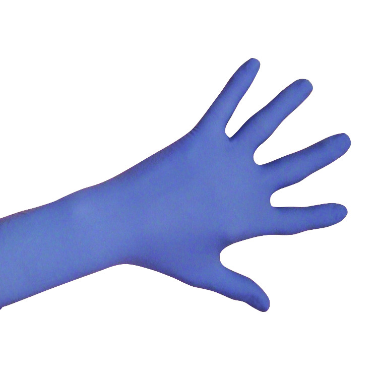 Gants nitrile bleu non poudrés (Boîte de 100)