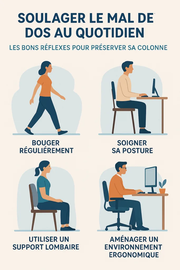 Les bonnes réflexes pour soulager le mal de dos