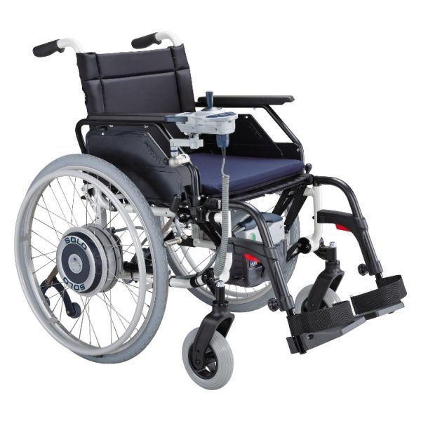 Motorisation électrique SOLO pour fauteuil roulant manuel