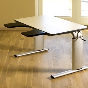 Table d'ergothérapie Vision plateau moitié gauche inclinable