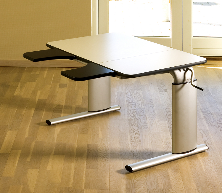 Table d'ergothérapie Vision plateau moitié gauche inclinable