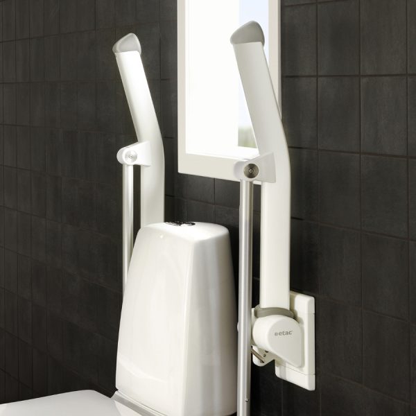 Accoudoir de toilettes rabattable Etax Rex avec pied – Image 2