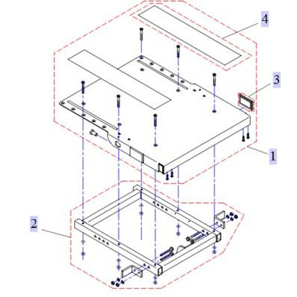 Pièces détachées assise pour fauteuil Storm