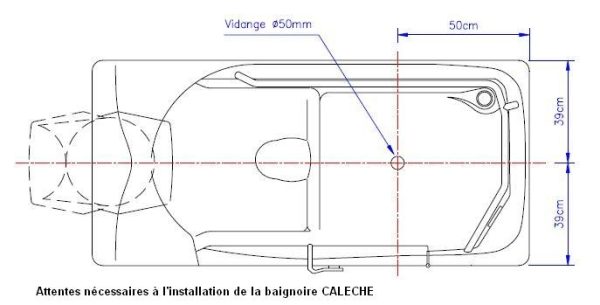Baignoire à porte latérale Calèche – Image 2