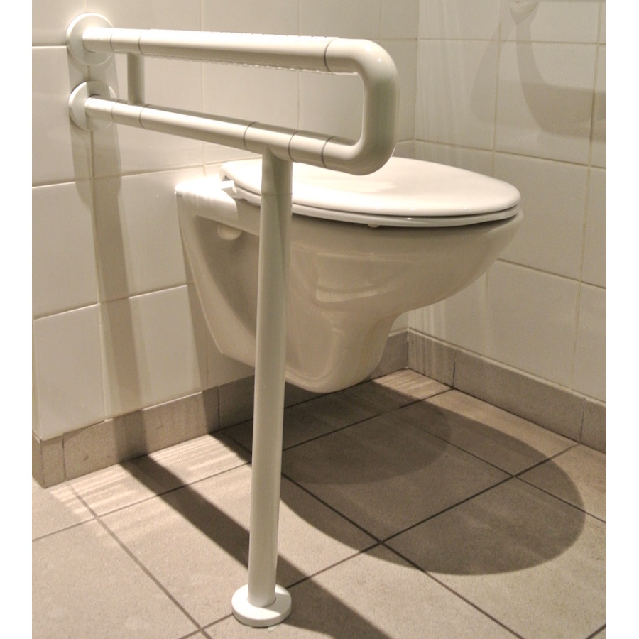 Barre d'appui WC Iliade avec fixation mur et sol