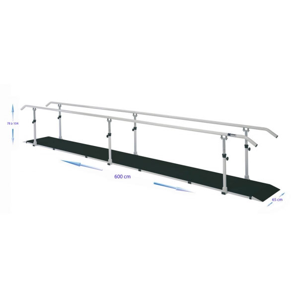 Barres parallèles avec socle 6m