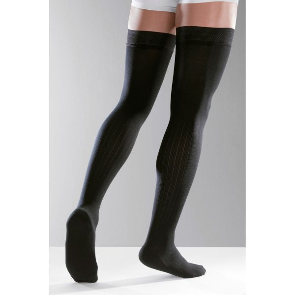 Bas-cuisse homme City Coton Classe 3 pieds fermés