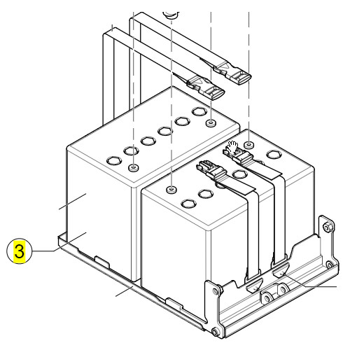Batteries 60Ah pour fauteuil roulant Kite