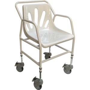 Chaise de douche Nomad à roulettes