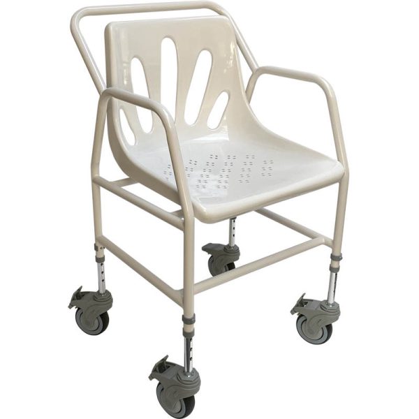 Chaise de douche Nomad à roulettes