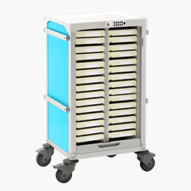Chariot de distribution de médicaments Pil7 - 30 cases