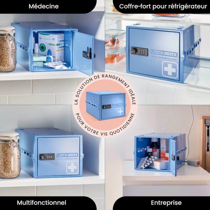 Coffre verrouillable Lockabox One Medi Bleu