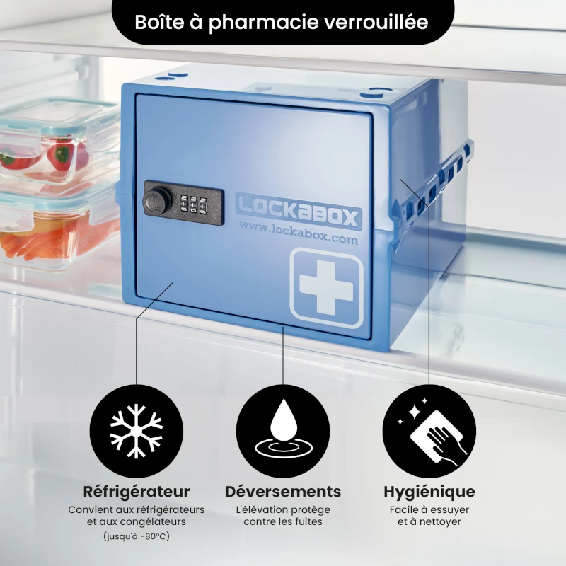 Boîte à pharmacie verrouillable Lockabox One Medi