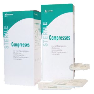 Compresses en non tissé stériles 40g 5x5cm